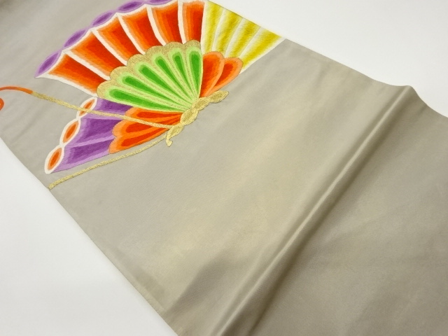 6918968: JAPANESE KIMONO / VINTAGE FUKURO OBI / EMBROIDERY